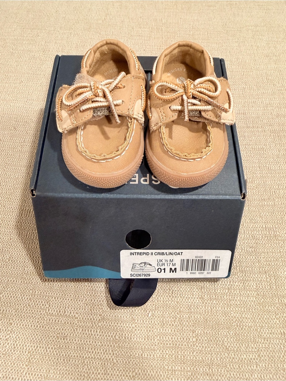 Sperry Baby Oat Boat Shoes with Velcro Strap